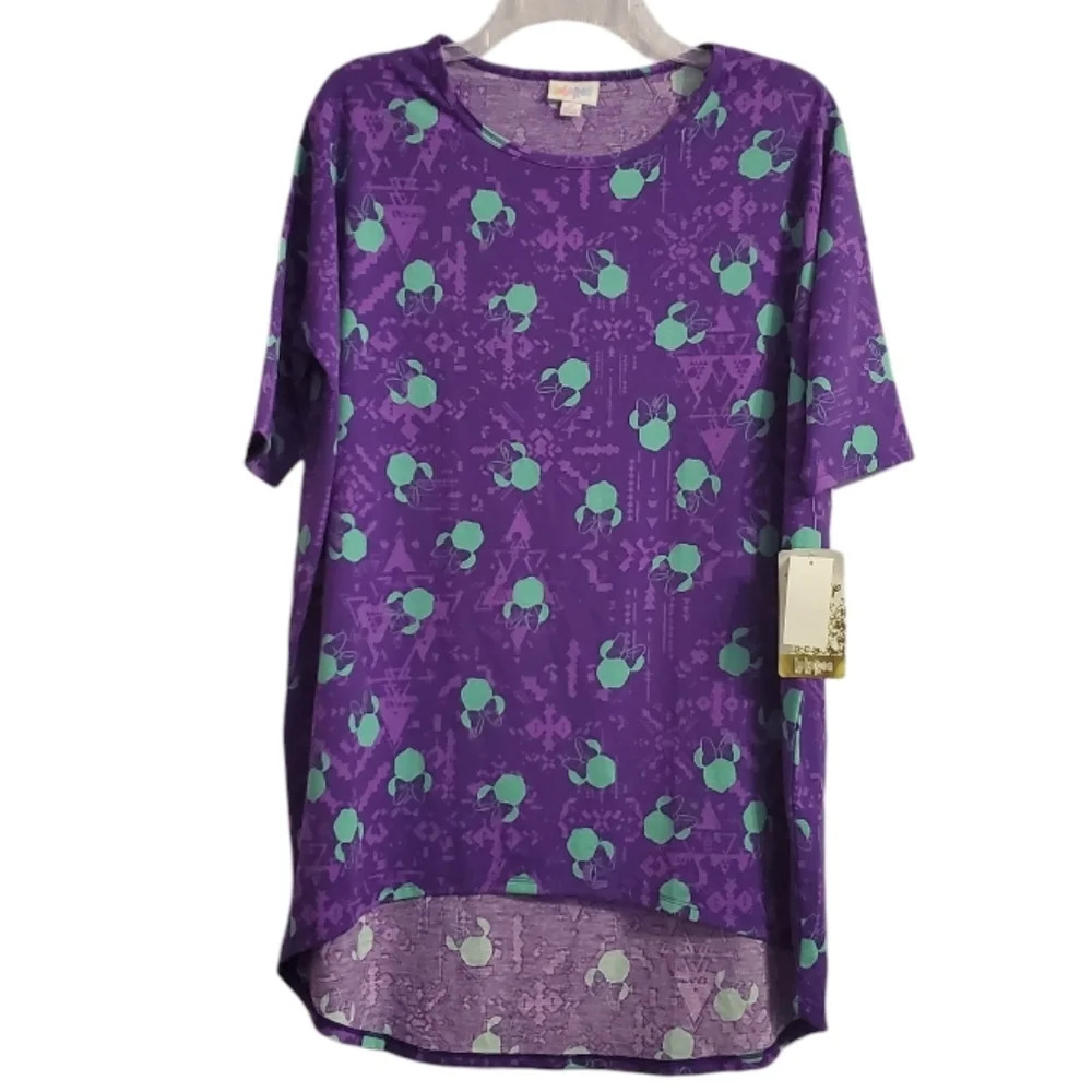 NWT Lularoe Disney Women's Minnie Mouse Irma Tunic Top S